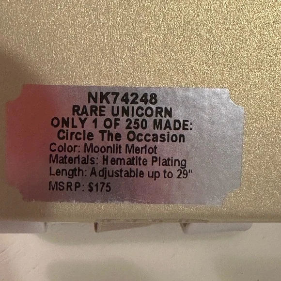 Bomb Party Rare Unicorn Moonlight Marlow Jewel Candy on Hematite - Picture 3 of 3